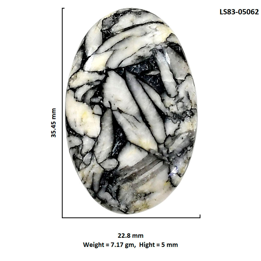 Prairie Agate 22.8x35.45x5 mm Oval Shape Polished Gemstone LS83-05062