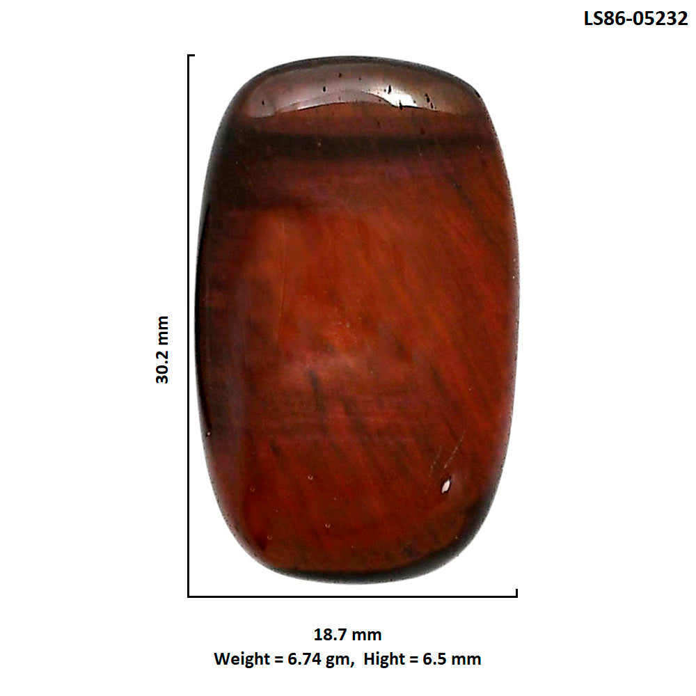 Red Tiger Eye 18.7x30.2x6.5 mm Cushion Shape Polished Gemstone LS86-05232