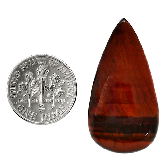 Red Tiger Eye 18.2x34x5.7 mm Pear Shape Polished Gemstone LS86-05239