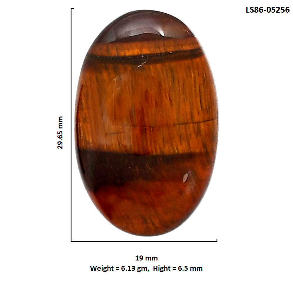 Red Tiger Eye 19x29.65x6.5 mm Oval Shape Polished Gemstone LS86-05256