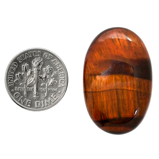 Red Tiger Eye 19.7x30.2x6.5 mm Oval Shape Polished Gemstone LS86-05259