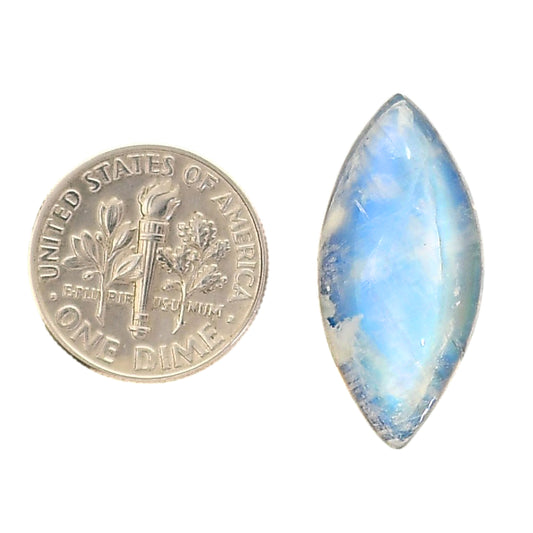 Rainbow Moonstone 12.3x26.25x7 mm Marquise Shape Polished Gemstone LS88-05409
