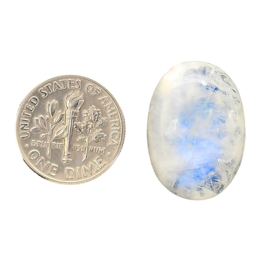 Rainbow Moonstone 16x22.3x7.2 mm Oval Shape Polished Gemstone LS88-05410
