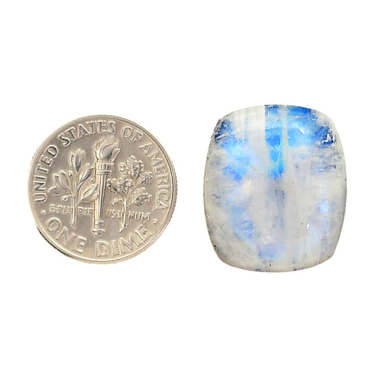 Rainbow Moonstone 16.9x19.7x8 mm Cushion Shape Polished Gemstone LS88-05421
