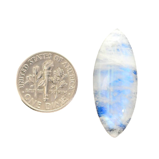 Rainbow Moonstone 13x31x6.7 mm Marquise Shape Polished Gemstone LS88-05423