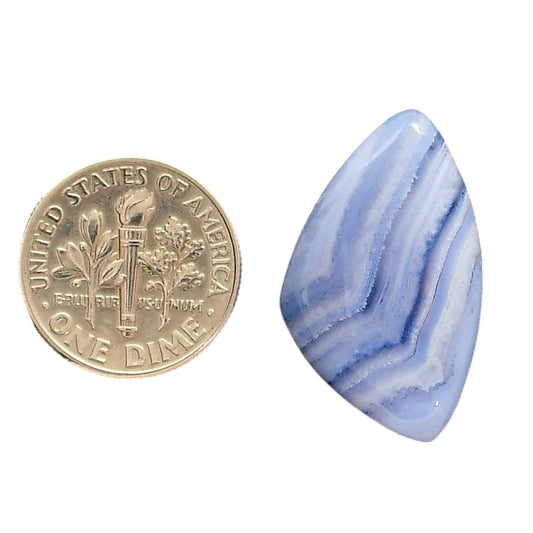 Blue Lace Agate 16.1x26.55x5.7 mm Fancy Shape Polished Gemstone LS89-05454