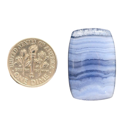 Blue Lace Agate 17x25.5x5.7 mm Cushion Shape Polished Gemstone LS89-05459