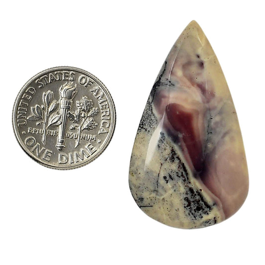 Porcelain Jasper 20.7x36x5.5 mm Pear Shape Polished Gemstone LS91-05734