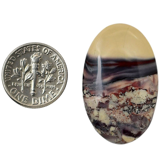 Porcelain Jasper 20.5x32.65x5.7 mm Oval Shape Polished Gemstone LS91-05739