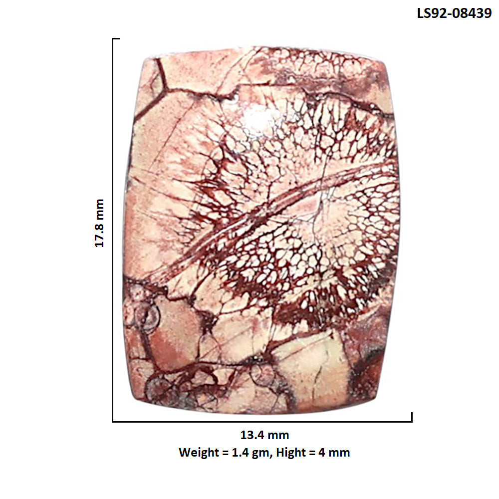Mexican Bird Eye 13.4x17.8x4 mm Cushion Shape Polished Gemstone LS92-08439
