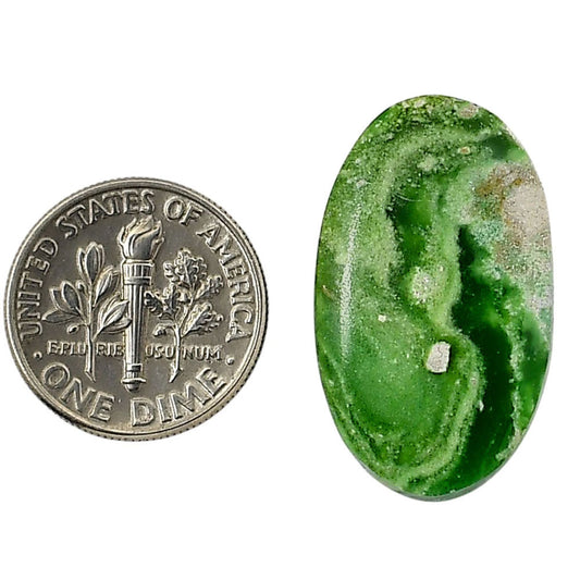 Utah Variscite 16.2x27.3x4.6 mm Oval Shape Polished Gemstone LS93-05814