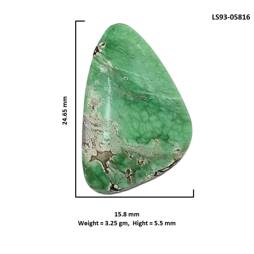 Utah Variscite 15.8x24.65x5.5 mm Fancy Shape Polished Gemstone LS93-05816