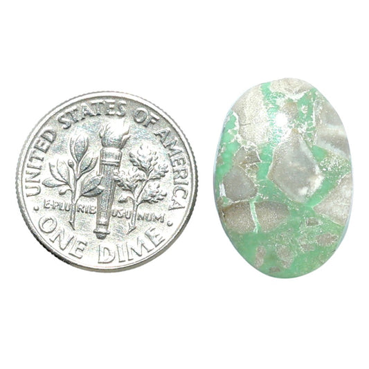 Utah Variscite 13.7x19.8x5.5 mm Oval Shape Polished Gemstone LS93-07939