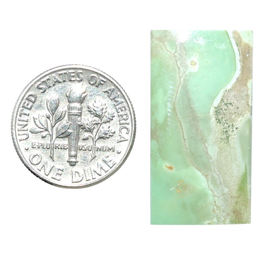 Utah Variscite 14.5x27.8x4 mm Baguette Shape Polished Gemstone LS93-07954