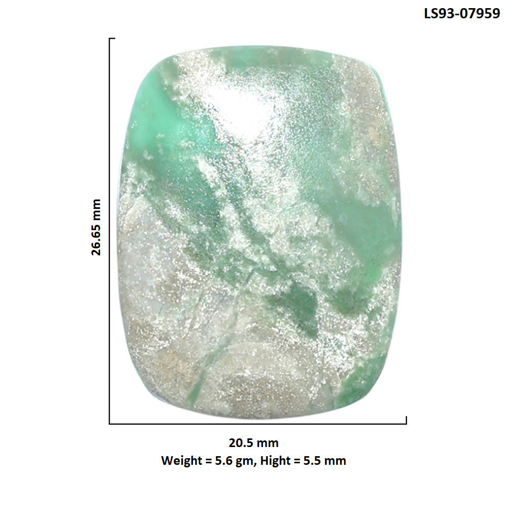 Utah Variscite 20.5x26.65x5.5 mm Cushion Shape Polished Gemstone LS93-07959