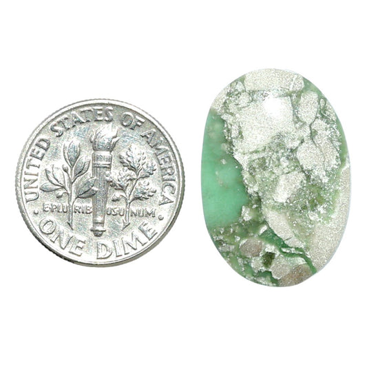 Utah Variscite 16x23.35x4.5 mm Oval Shape Polished Gemstone LS93-07966