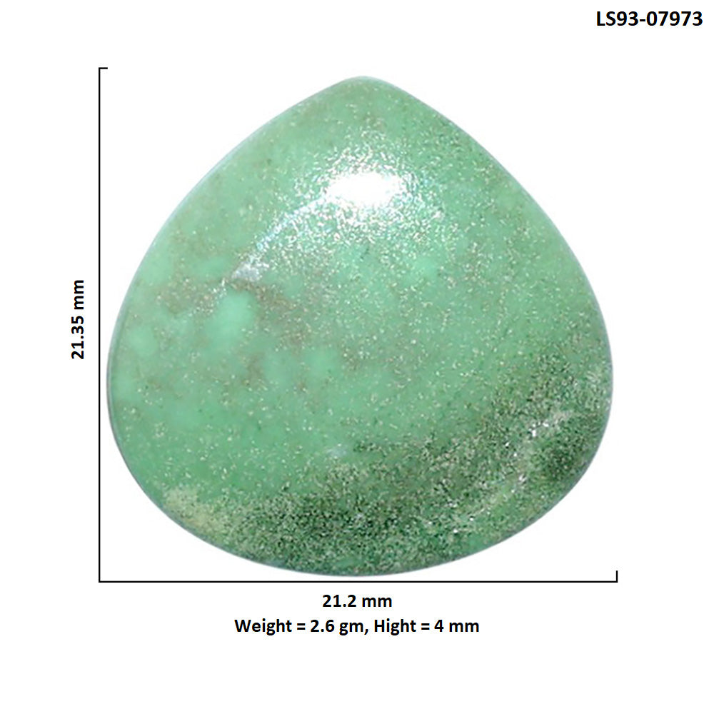 Utah Variscite 21.2x21.35x4 mm Heart Shape Polished Gemstone LS93-07973