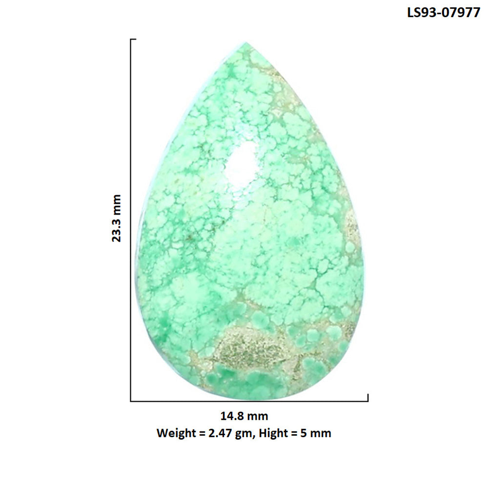 Utah Variscite 14.8x23.3x5 mm Pear Shape Polished Gemstone LS93-07977