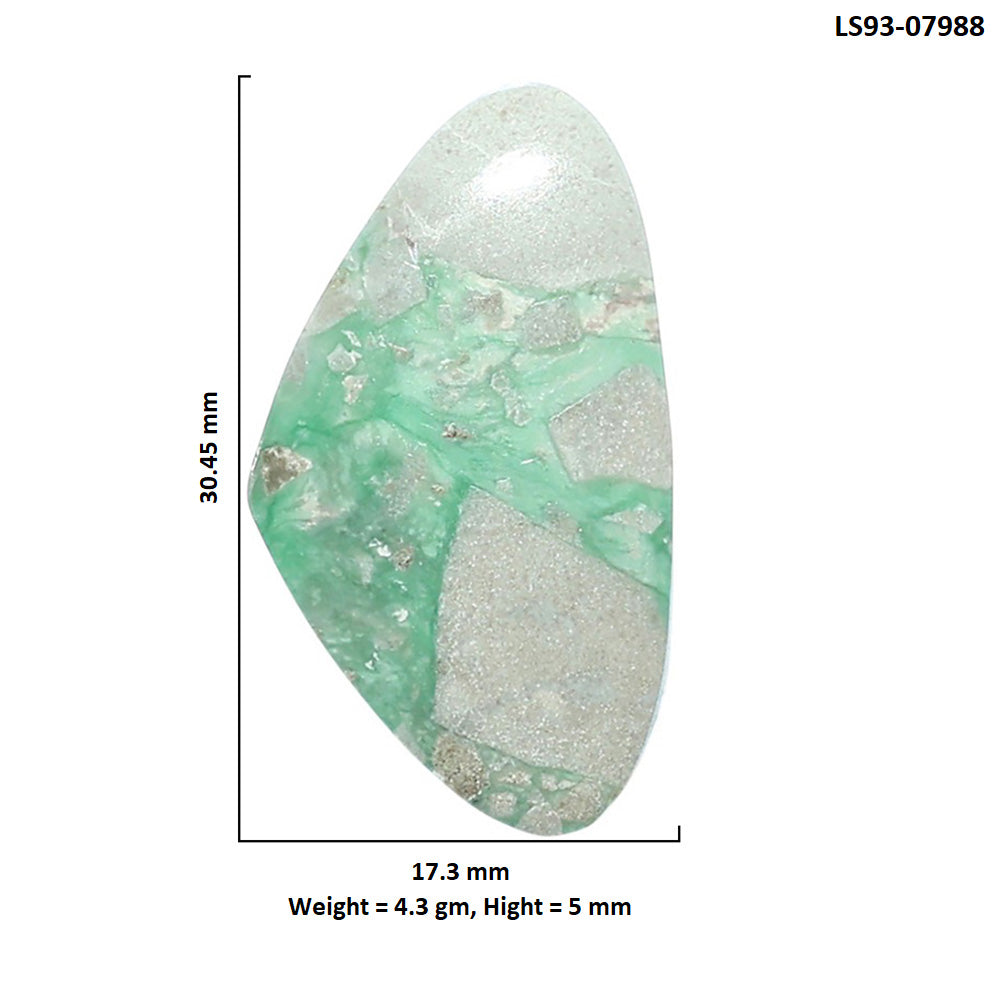 Utah Variscite 17.3x30.45x5 mm Fancy Shape Polished Gemstone LS93-07988