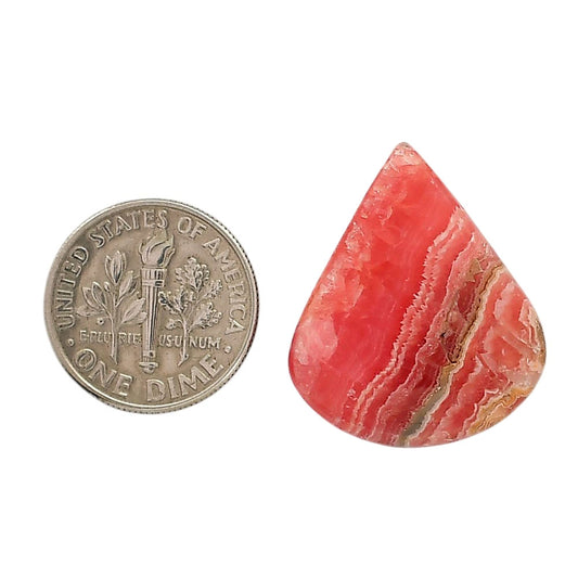 Rhodochrosite Argentina 21.3x25.3x5 mm Pear Shape Polished Gemstone LS95-05858