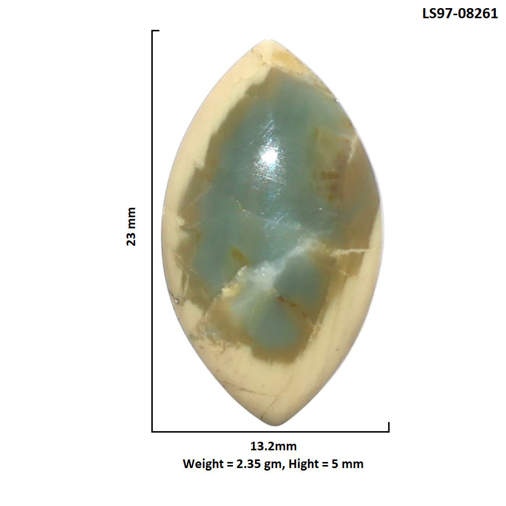 Imperial Jasper 13.2x23x5 mm Marquise Shape Polished Gemstone LS97-08261