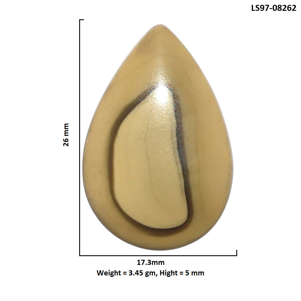 Imperial Jasper 17.3x26x5 mm Pear Shape Polished Gemstone LS97-08262