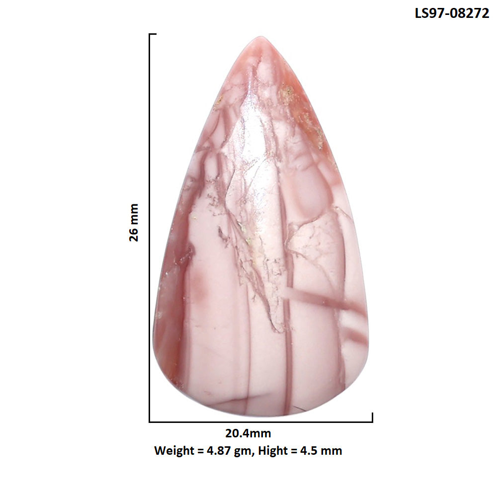 Imperial Jasper 20.4x26x4.5 mm Pear Shape Polished Gemstone LS97-08272
