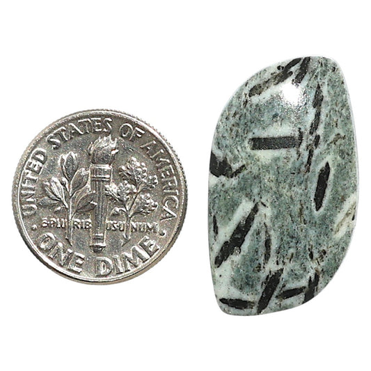 Natural Hornblende 15.2x27.8x5 mm Fancy Shape Polished Gemstone LS99-010028
