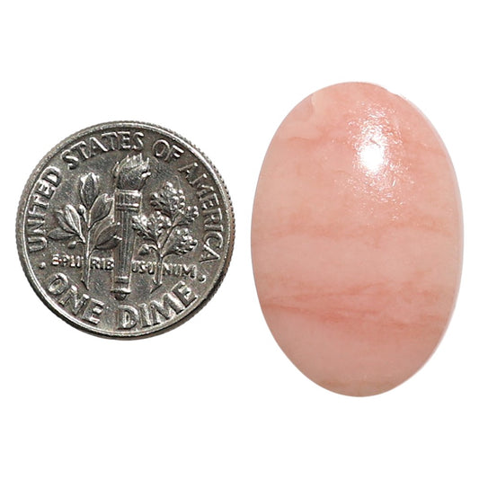 Natural Pink Opal 17.1x25.45x4.8 mm Oval Shape Polished Gemstone LS99-010047