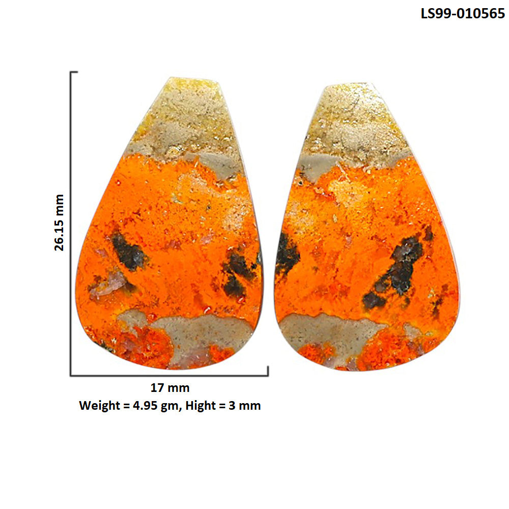 Natural Indonesian Bumble Bee 17x26.15x3 mm Fancy Shape Polished Gemstone LS99-010565