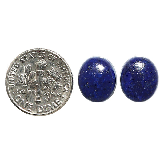 Natural Lapis Lazuli 10x12x4 mm Oval Shape Polished Gemstone LS99-09508