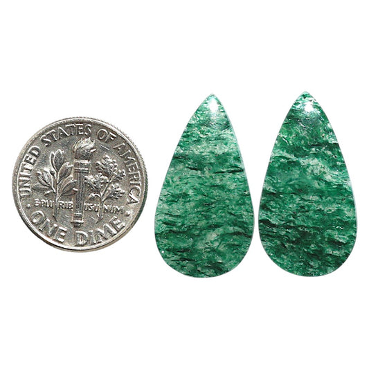 Natural Green Aventurine 13x24.2x3.7 mm Pear Shape Polished Gemstone LS99-09509