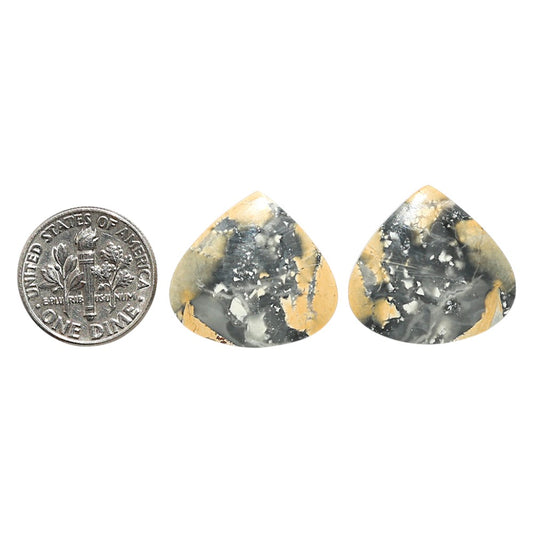 Natural Maligano Jasper 19.8x21.2x4 mm Heart Shape Polished Gemstone LS99-09518