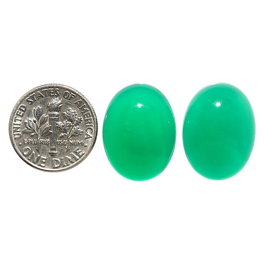 Natural Green Aventurine 14.8x19.6x6.3 mm Oval Shape Polished Gemstone LS99-09566