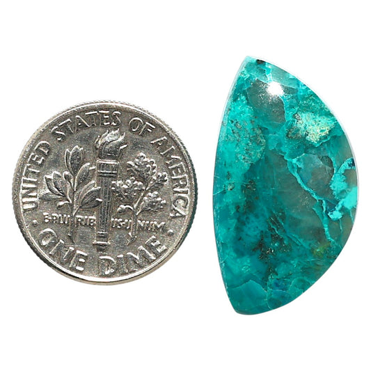 Natural Azurite Chrysocolla 14x24.9x5 mm Fancy Shape Polished Gemstone LS99-09664