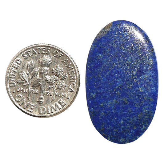 Natural Lapis Lazuli 17.5x29.6x2.3 mm Oval Shape Polished Gemstone LS99-09692