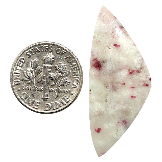 Natural Pink Tourmaline in Quartz 15.2x36.85x4.3 mm Fancy Shape Polished Gemstone LS99-09770