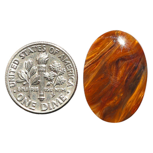 Natural Pietersite 15.7x22.5x3.5 mm Pear Shape Polished Gemstone LS99-09851