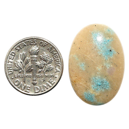 Natural Cavansite 16.8x24.65x4.5 mm Oval Shape Polished Gemstone LS99-09893