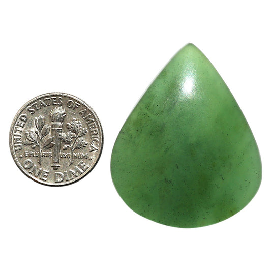 Natural Chrome Chalcedony 28.3x34.5x6.5 mm Pear Shape Polished Gemstone LS99-09922