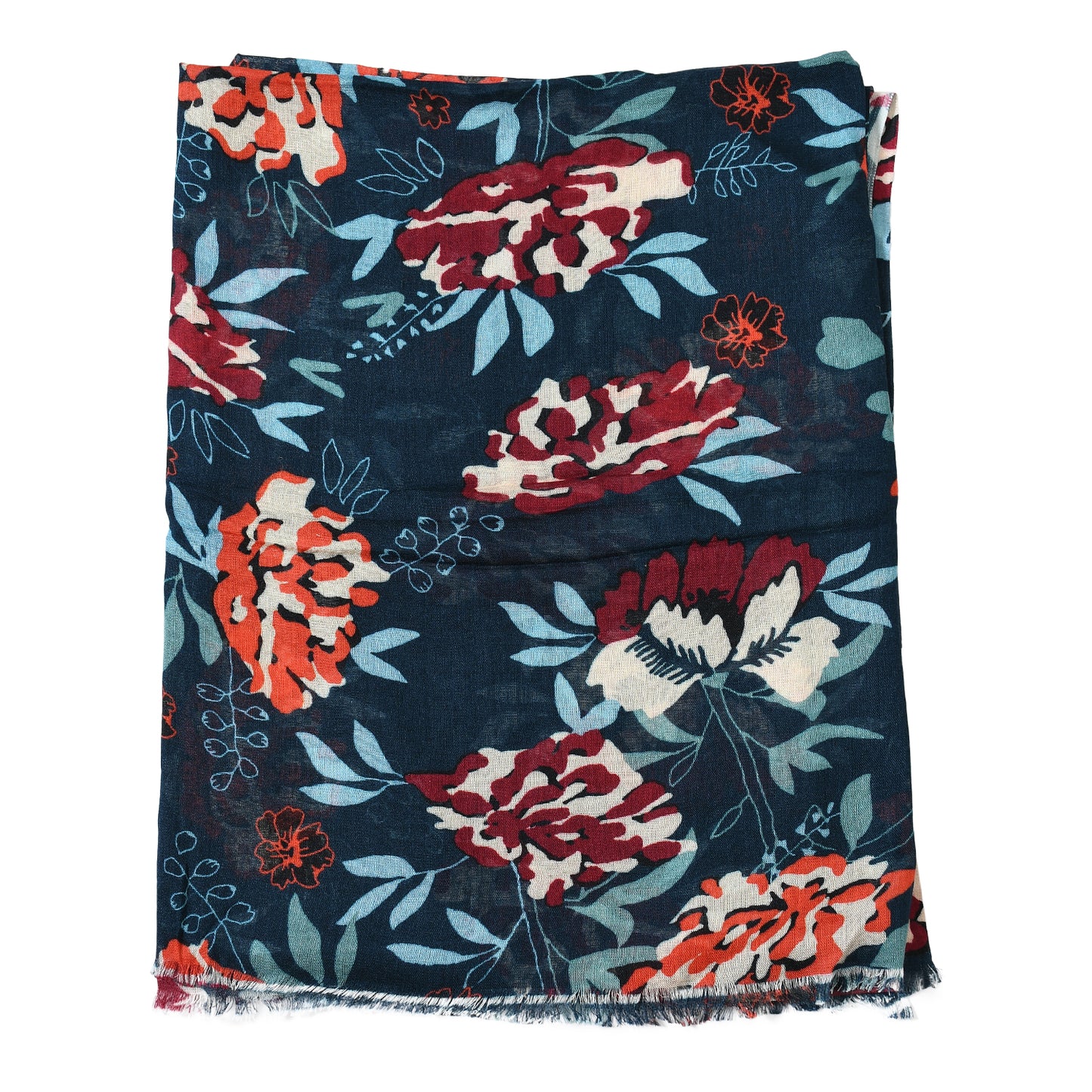 Premium Quality Floral Printed Modal Scarf Lightweight Wraps MMD415