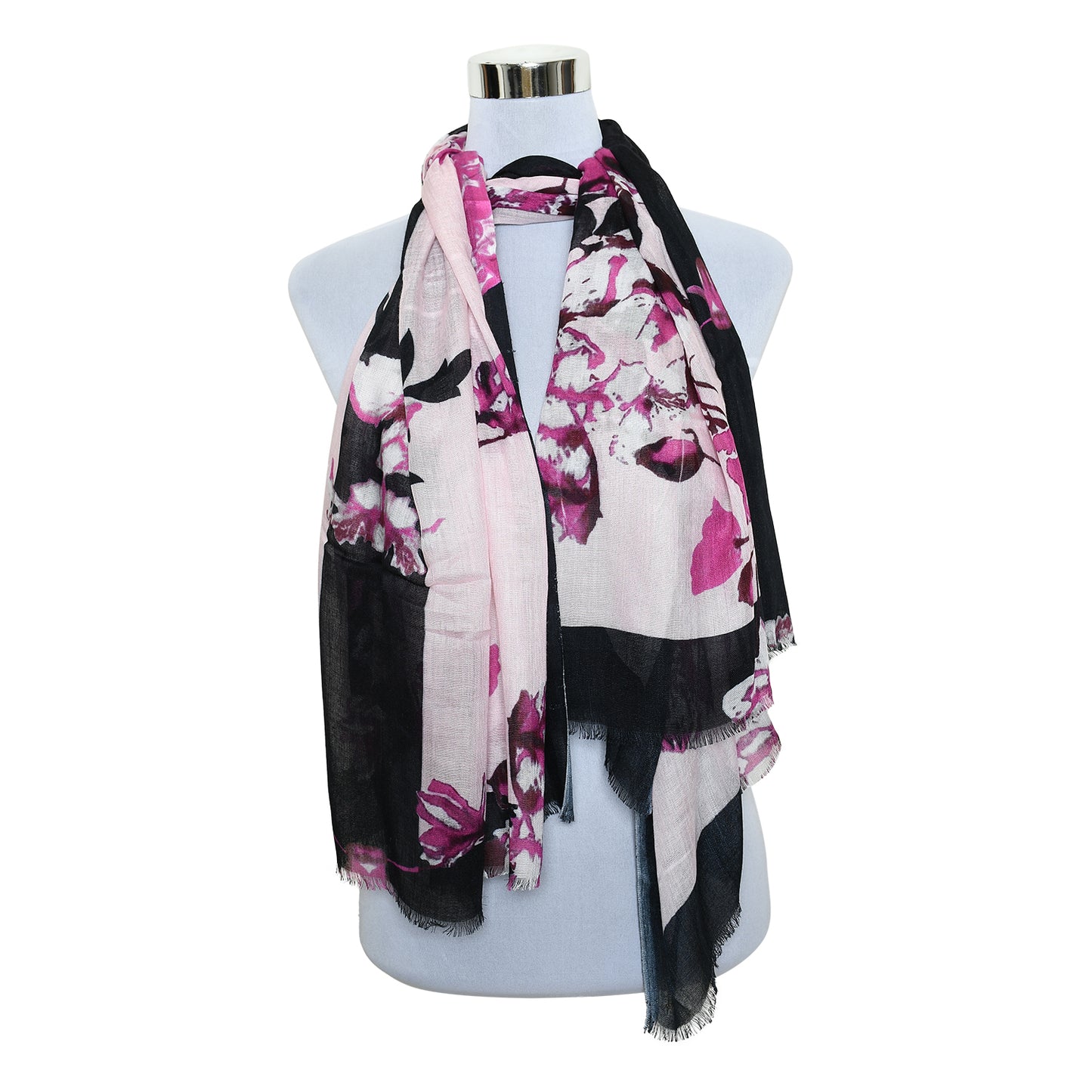Premium Soft Quality Modal Scarf Floral Print Lightweight Wraps MMD423