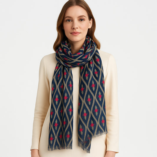 Womens Viscose Print Scarf Lightweight Wraps MV501