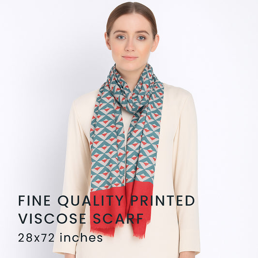 Womens Viscose Print Scarf Lightweight Wraps MV502