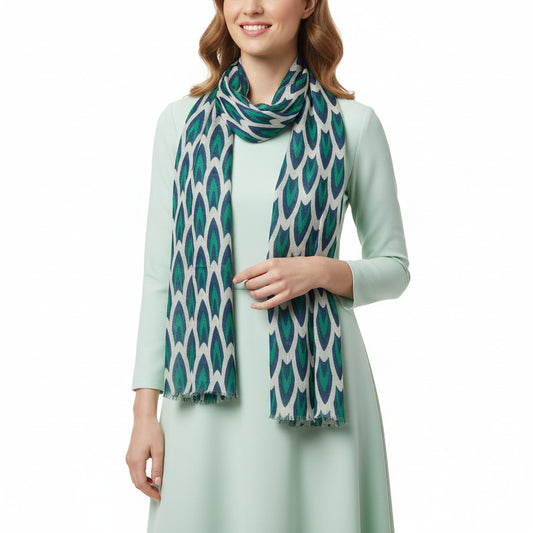 Womens Viscose Print Scarf Lightweight Wraps MV511