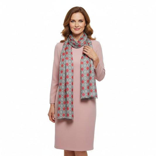 Womens Viscose Print Scarf Lightweight Wraps MV512