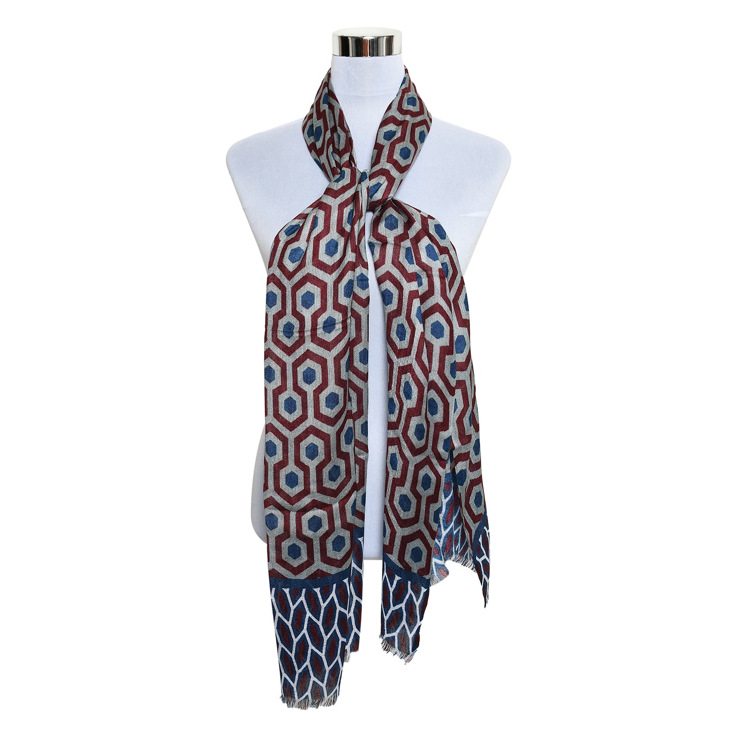 Womens Viscose Print Scarf Lightweight Wraps MV518
