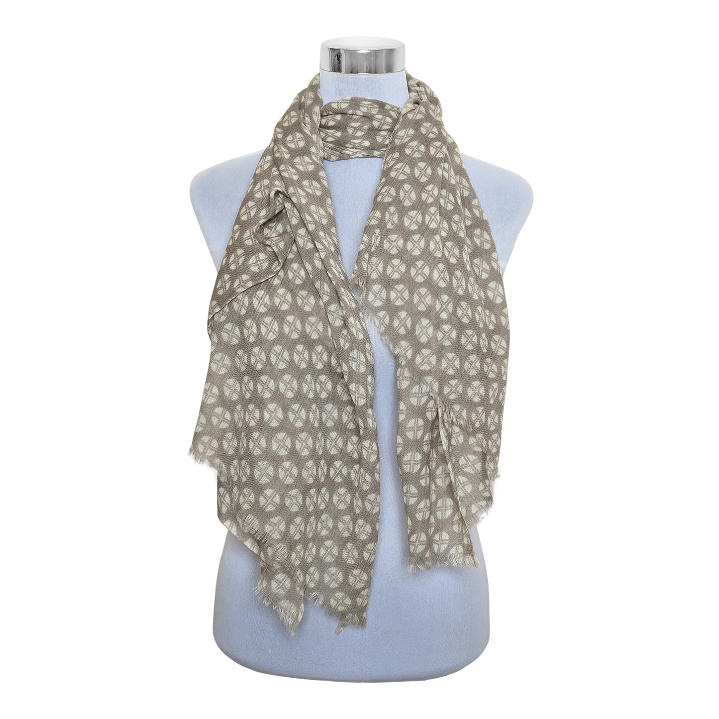 Premium & Soft Quality Printed Scarf Cashmere Wool Lightweight MWL303