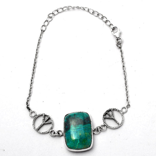 Piece - Natural Azurite Chrysocolla Bracelet B-1005 SDB1866