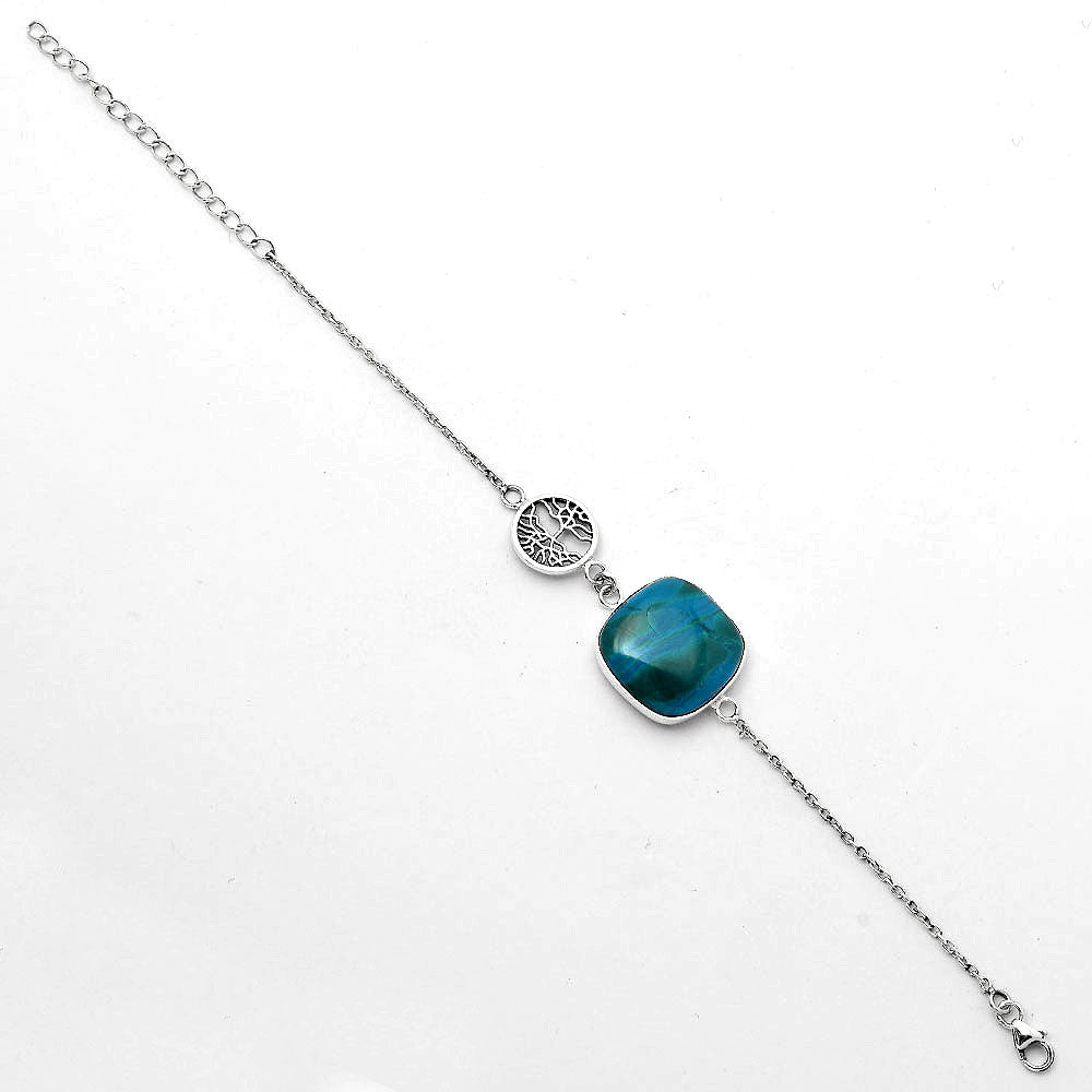 Tree Of Life - Azurite Chrysocolla Bracelet B-1032 SDB1906